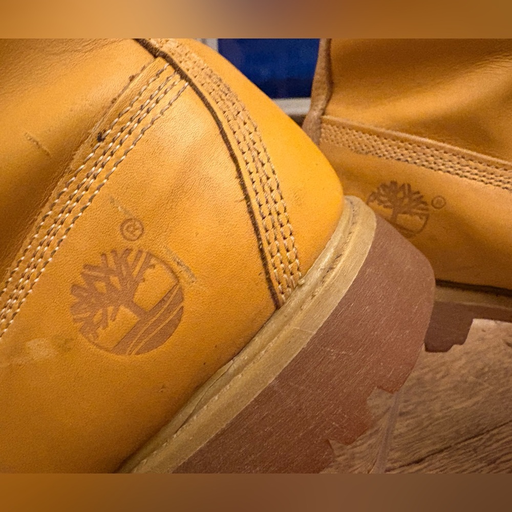 Timberland Premium Wheat Nubuck Men’s Leather Boots Size 10.5 M - Picture 3 of 16
